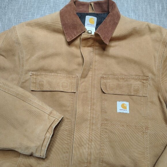 Carhartt Jacket Size XL 44 Tall Brown Arctic Duck Canvas Insulated Traditional - Picture 5 of 9